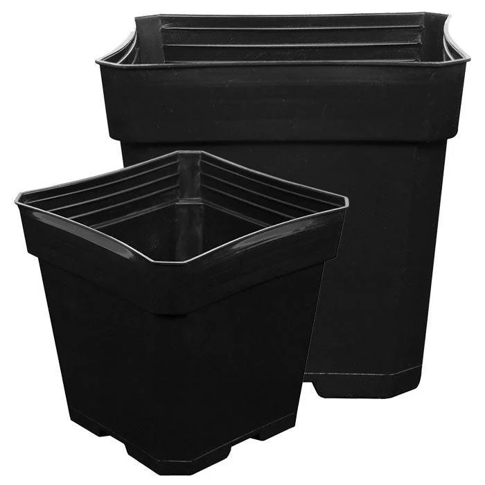 Gro Pro Black Plastic Pot - Image 4