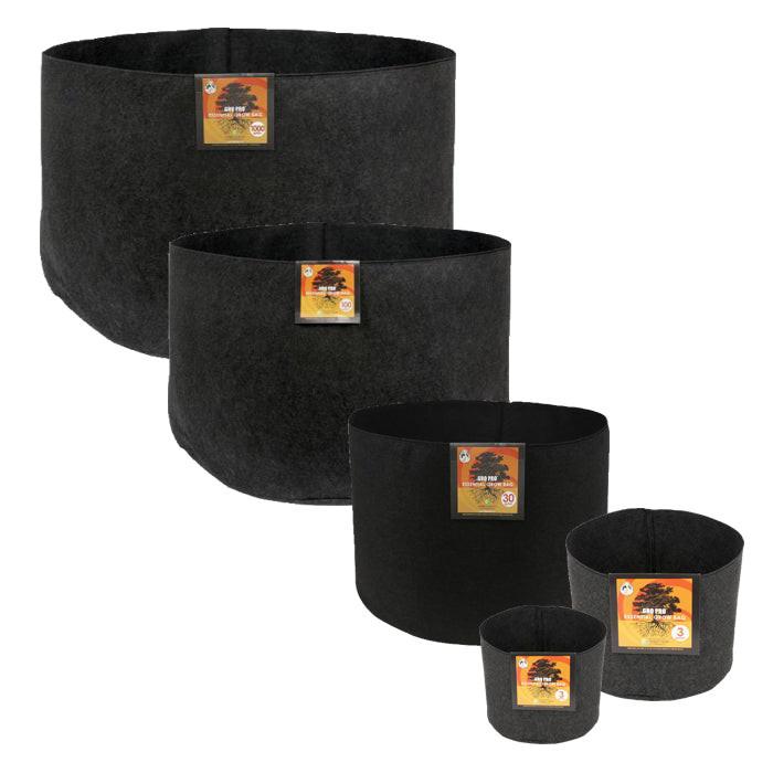 Gro Pro Essential Round Fabric Pot, Black - Image 4