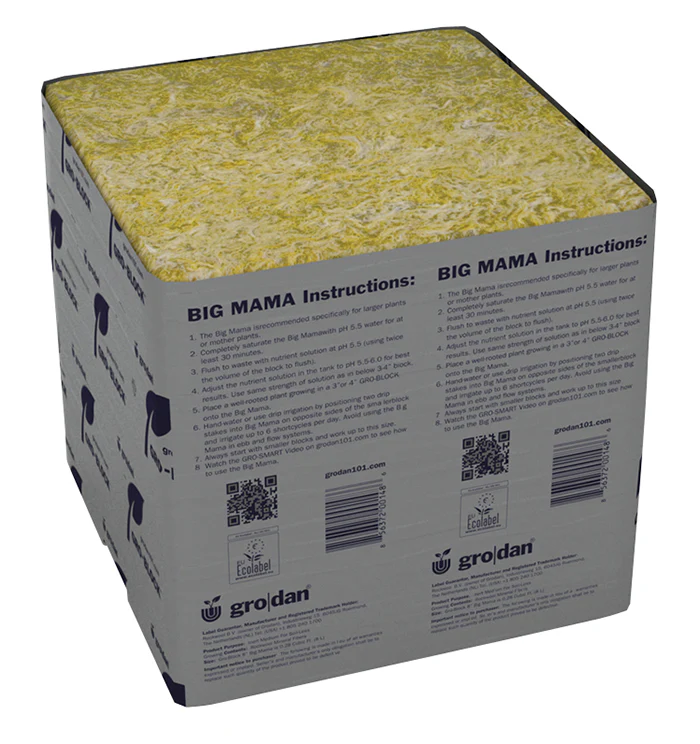 Grodan Delta Big Mama, 8" x 8" x 8" - Case of 18 - Image 2