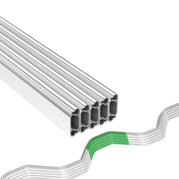 Grow1 U Shape Aluminum Wiggle Wire and Channel for Greenhouse Stability, 6.5 Feet - Pack of 10