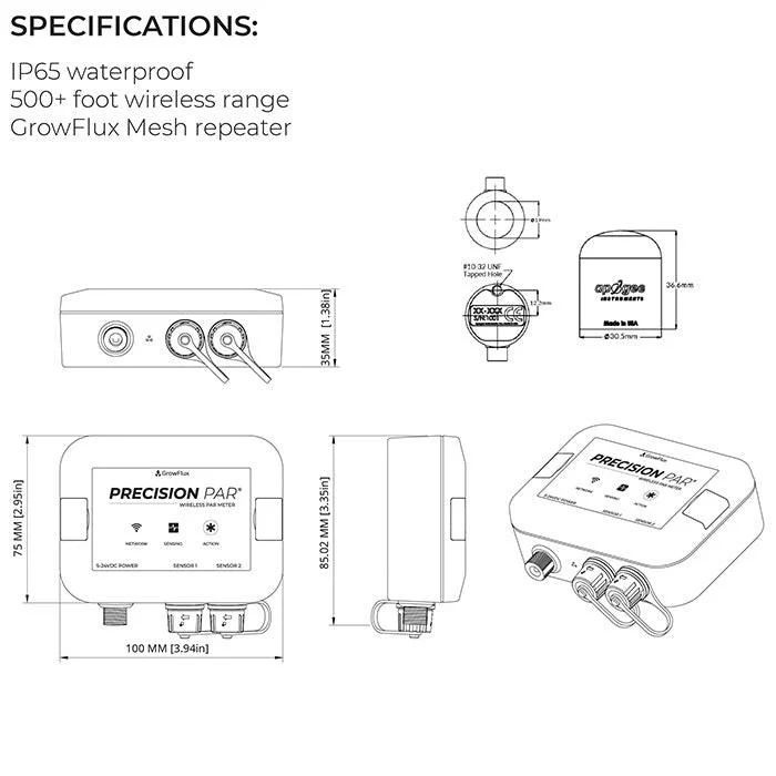 GrowFlux Precision Wireless PAR & DLI Meter - Image 9