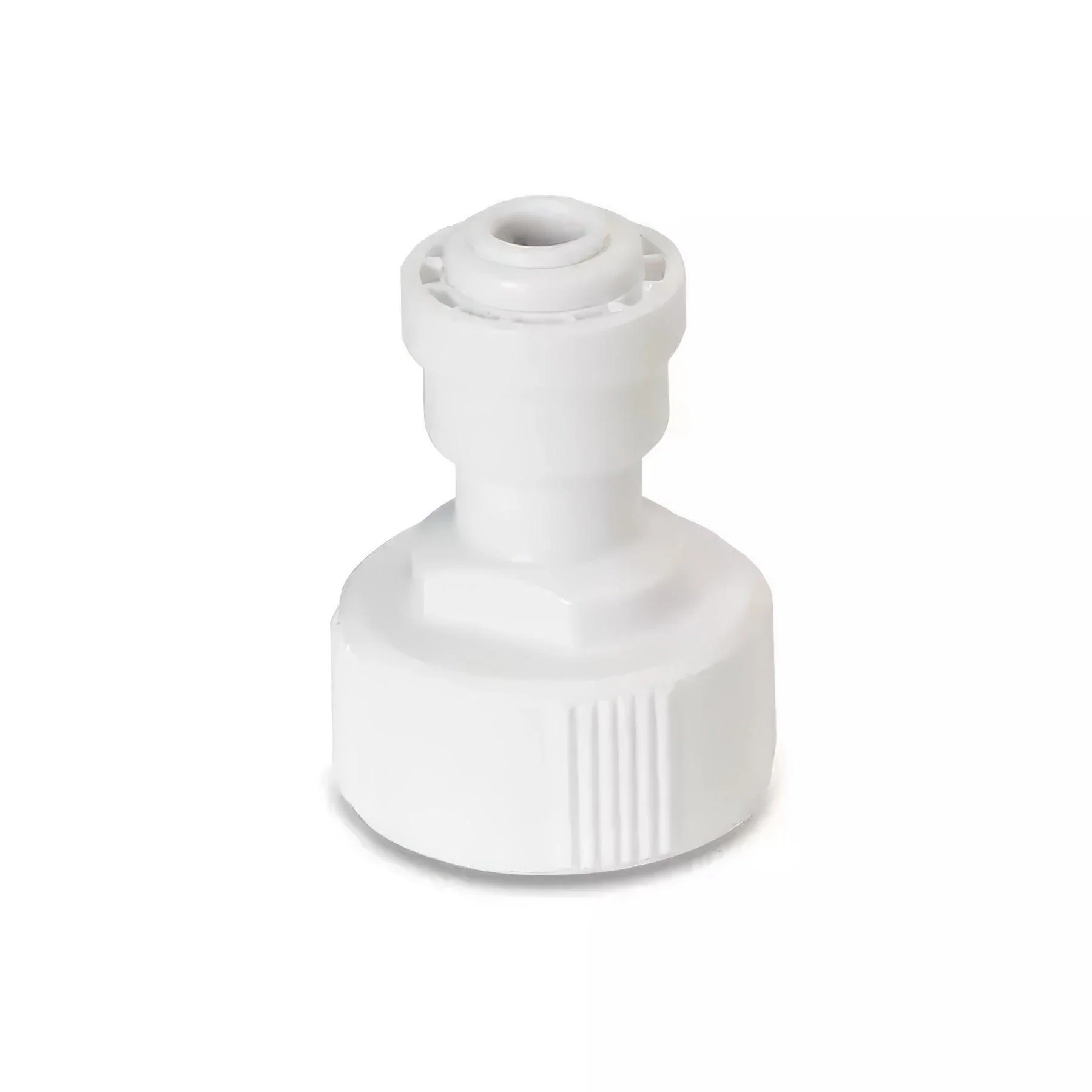 GrowMax Water Garden Spigot Quick Connect For Reverse Osmosis Systems, 3/4 Inch GHT To 3/8 Inch Tube