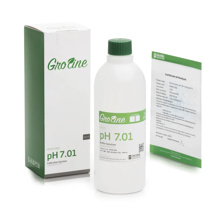 Hanna Instruments GroLine pH 7.01 Calibration Buffer - Image 6