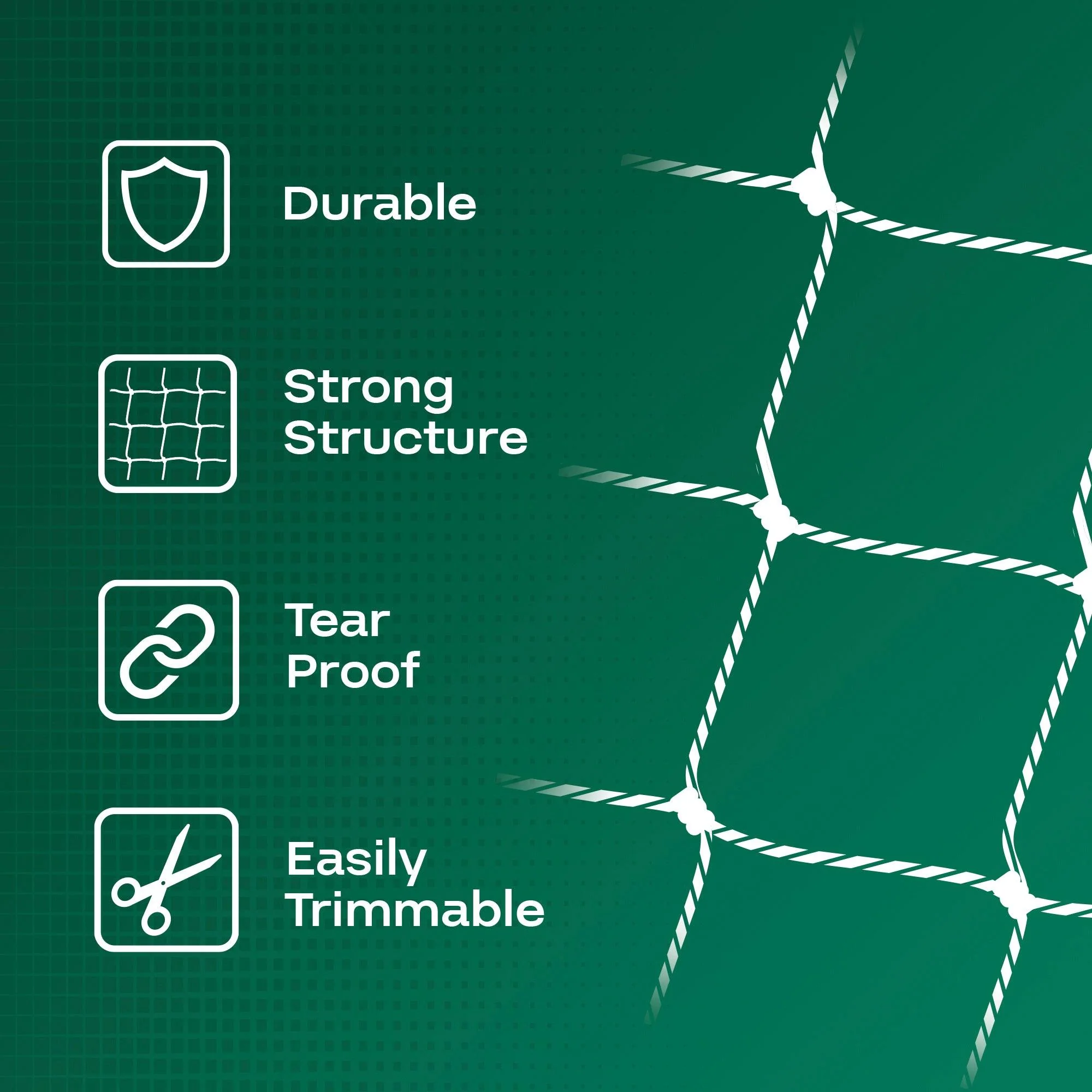 HBX Heavy-Duty Mesh Garden Trellis Netting, 6 Inch Square, 5 Foot x 350 Foot - Image 3
