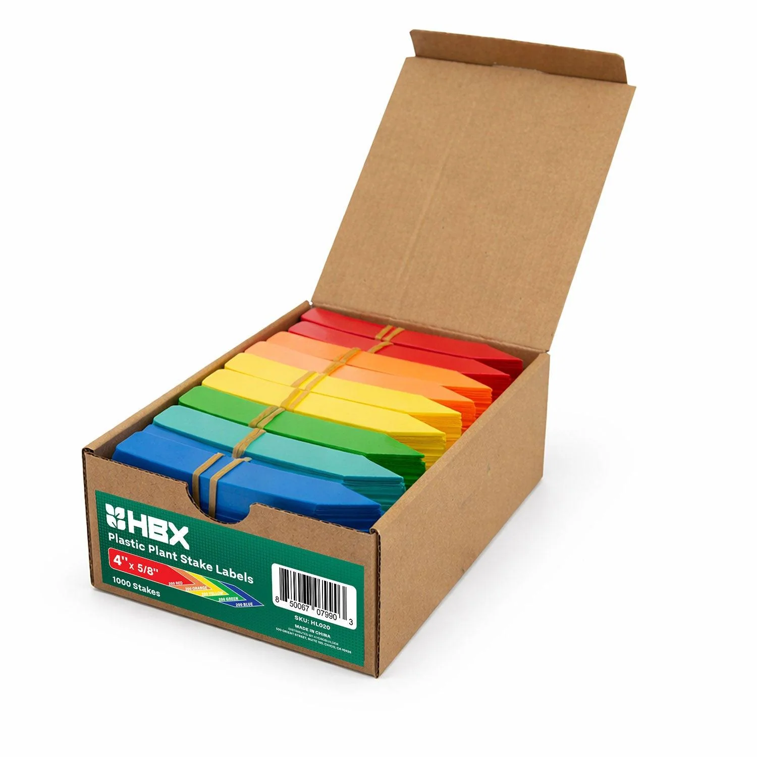 HBX Plant Labels, Multicolor - Case of 1,000