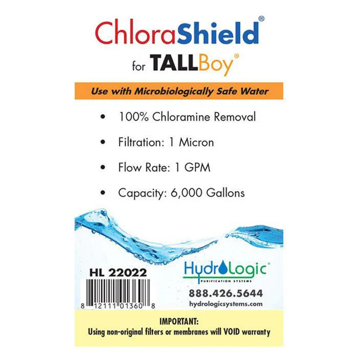 Hydro Logic TALLBoy ChloraShield Carbon Filter (HL22022) - Image 2