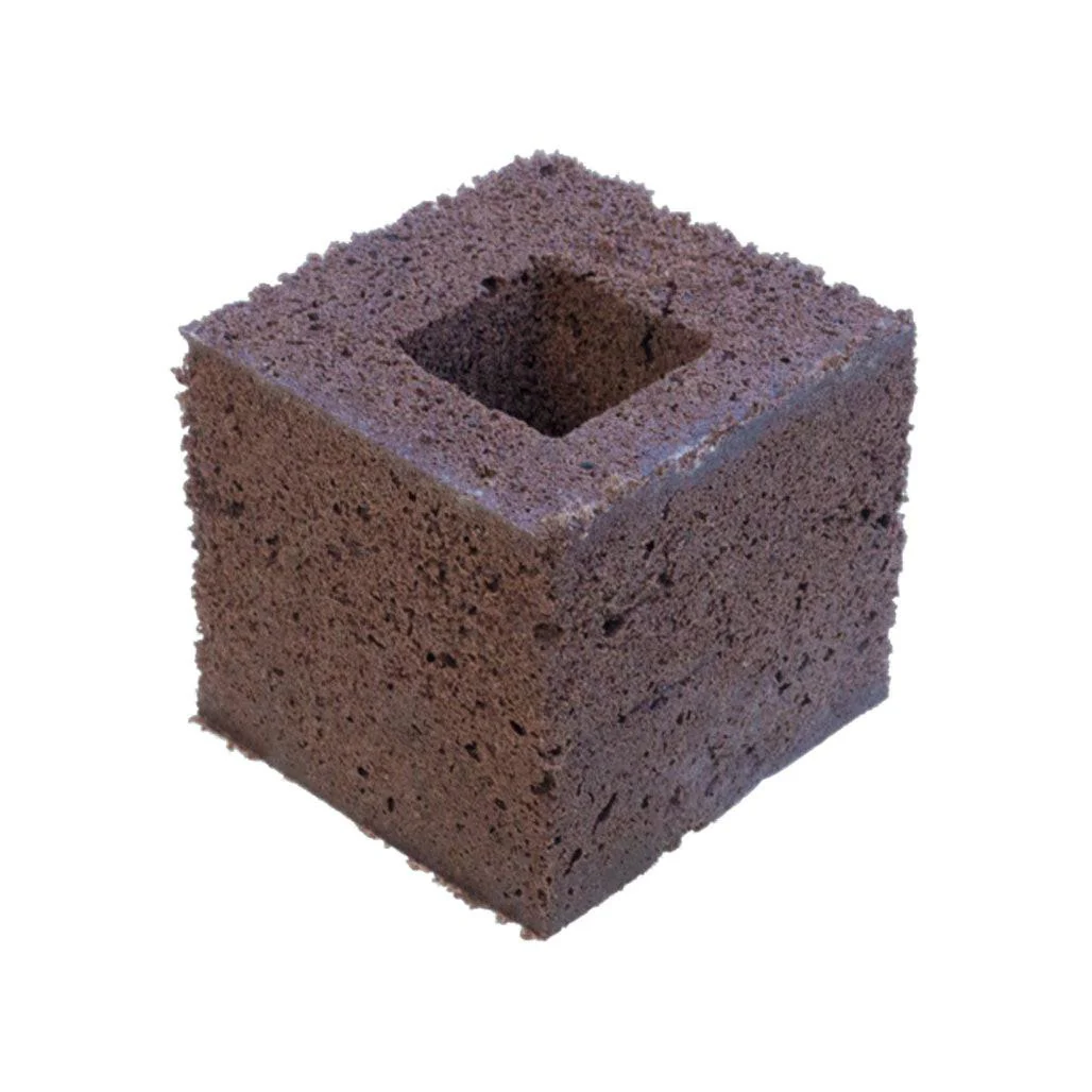IHORT Q-PLUG Grow Block with Hole, 3 Inch x 3 Inch x 3 Inch - Case of 192