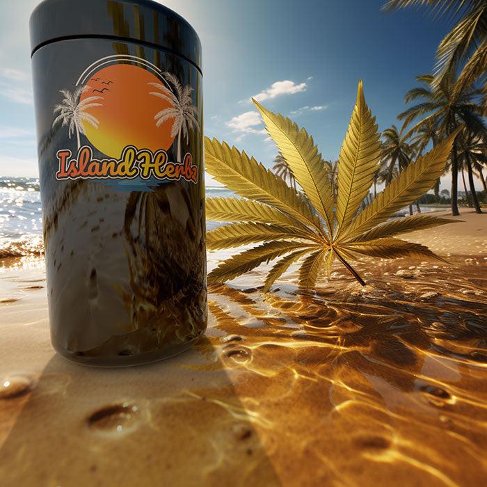 Island Herbz 1 oz. Premium Bio-Photonic Purple UV Glass Storage Jar - Image 12