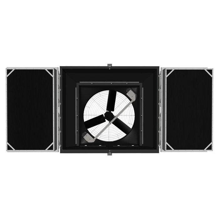 J&D Manufacturing Light Trap System, 55" - 28526 CFM (Permanent Magnet Drive, 208-240 Volt, 2.2kW, Three Phase, With Cone, Slant, Poly Shutter, 3 Blade Nylon Prop)