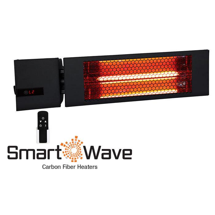 King Electric 24 Inch RK SmartWave Radiant Single Lamp 1500 Watt Heater with Remote, Black - 208 Volt - Image 2