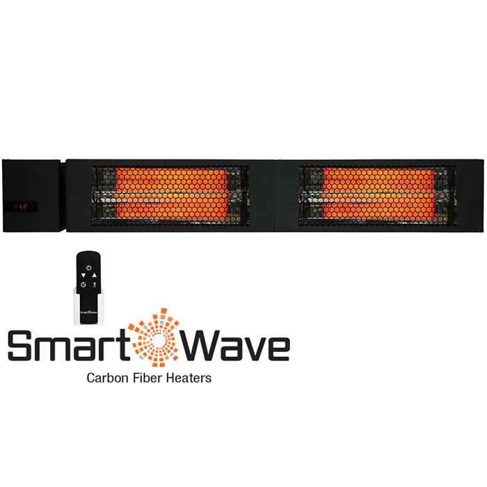 King Electric 43 Inch RK SmartWave Radiant Dual Lamp 3000 Watt Heater with Remote, Black - 208 Volt - Image 2