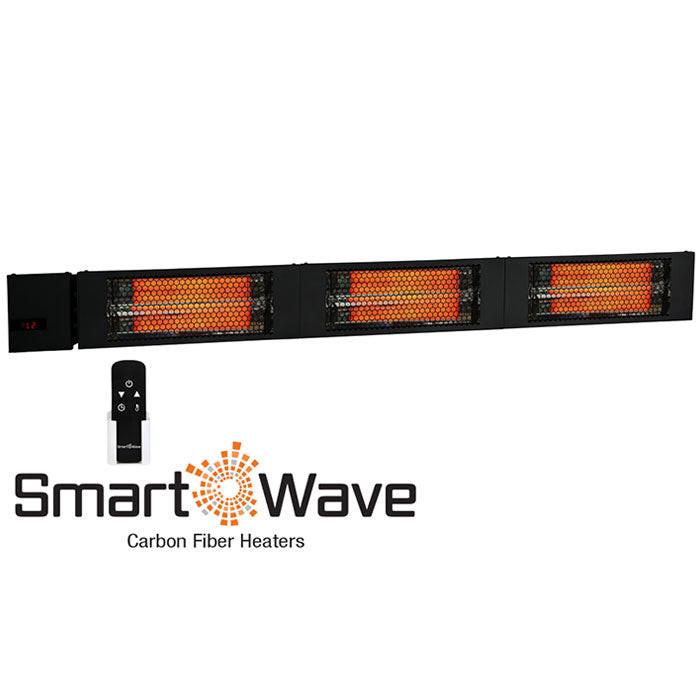 King Electric 61 Inch RK SmartWave Radiant Triple Lamp 4500 Watt Heater with Remote, Black - 208 Volt - Image 2