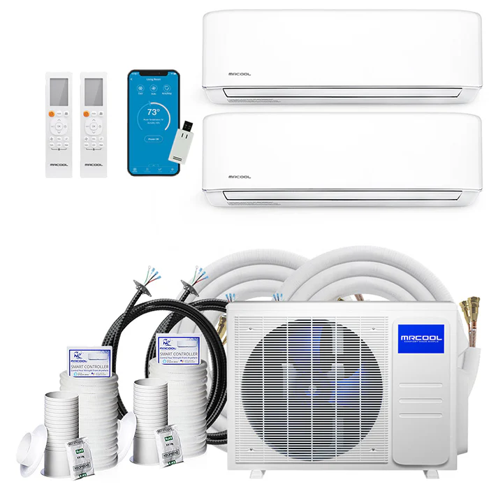 MRCOOL DIY Multi-Zone Ductless Mini-Split Air Conditioner with Heat Pump - 2 Zone Wall Mounted, 230 Volt - Image 19