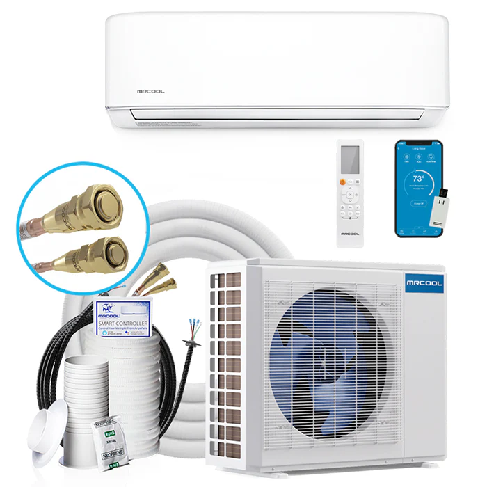 MRCOOL DIY GEN 4 E-Star 36000 BTU Ductless Mini-Split Air Conditioner With Heat Pump, 25 Foot Install Kit, DIY Pro Cable, & Enhanced WiFi Connectivity, 230 Volts
