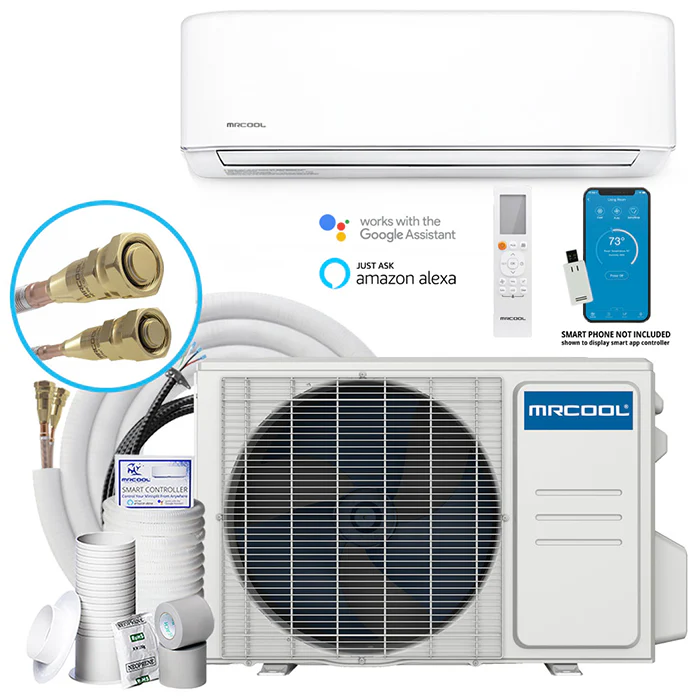 MRCOOL Easy Pro DIY 18000 BTU Mini-Split Air Conditioner With Heat Pump, 16 Foot Line Set, PRO Cable Install Kit, & Enhanced WiFi, 230 Volts - Image 2