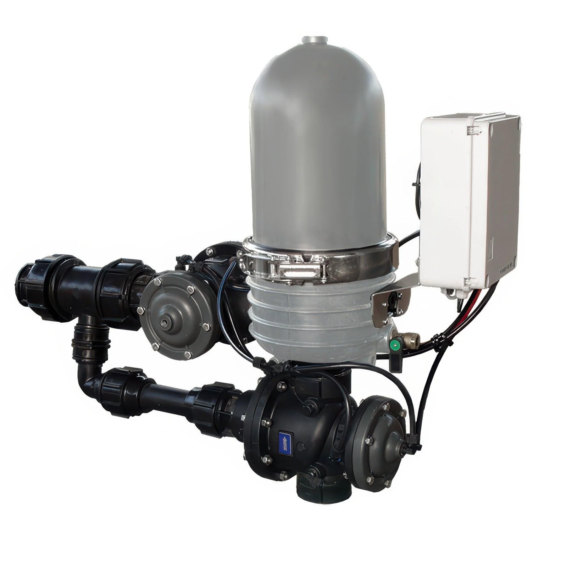 Netafim Compact LP Disc-Kleen Filter & Controller, 2 Inch, 120 Mesh, DCL Solenoid (DFALP200-120DCL)