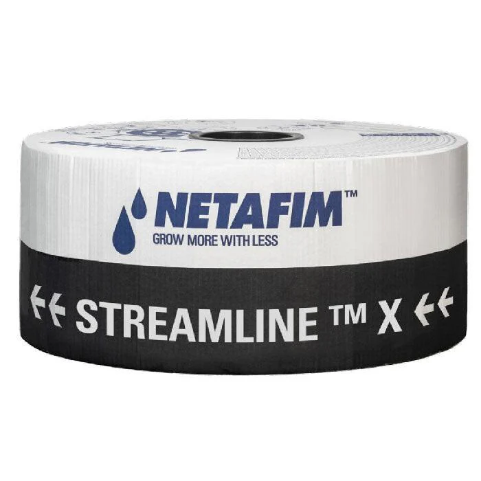 Netafim Streamline X 638 Dripline, 8 mil, 0.4 GPH, 12 Inch spacing - 9,000 Foot