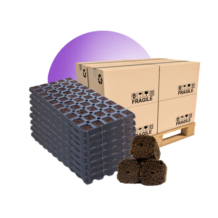 OrganiPlug Seed & Cutting Plugs - Pre-Filled Tray w/ 50 Plugs - Single, Case, and Pallet - Image 34