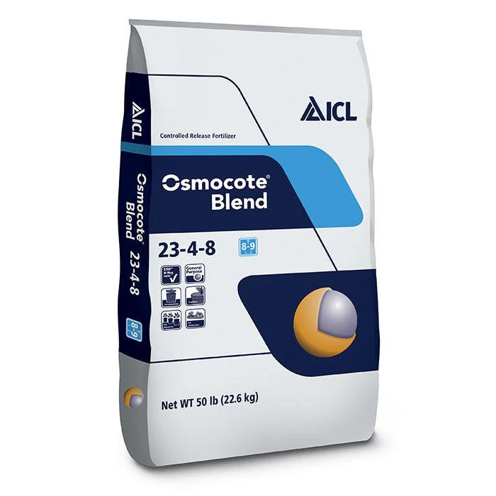 Osmocote Blend 23-4-8, 8-9 mo. Controlled-Release Fertilizer with E-Max & QuickStart Nutrients, 50 lbs.
