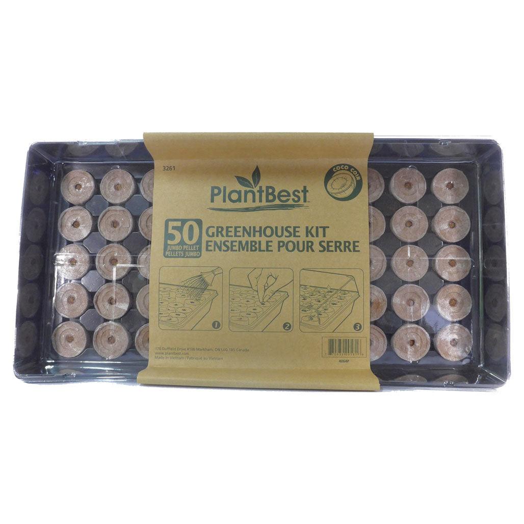 PlantBest 42mm Starting Pellet Greenhouse Kit, 50 Pellets - Case of 20