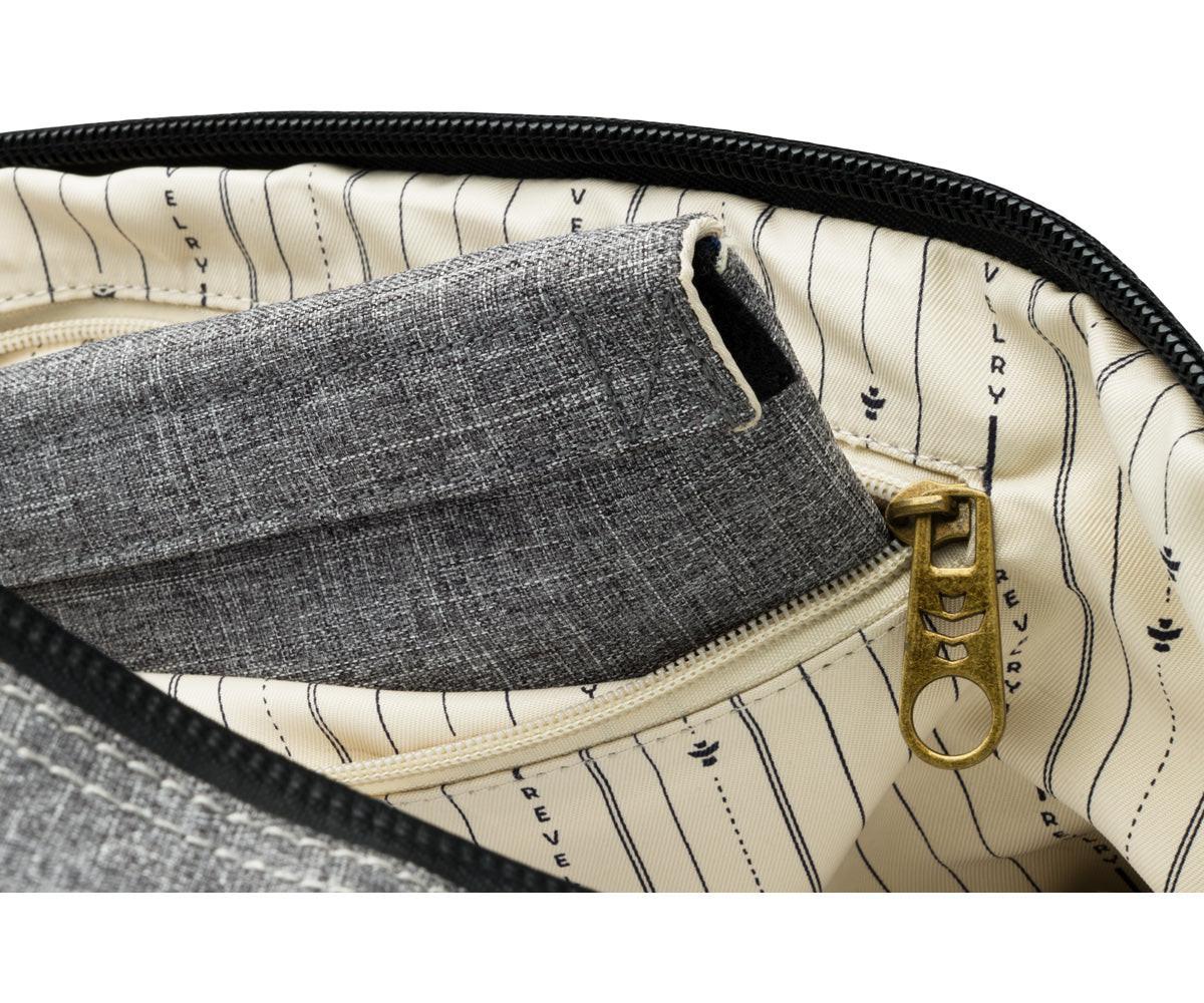 Revelry Supply The Continental Large Odor Absorbing Duffel, Crosshatch Grey - Image 3