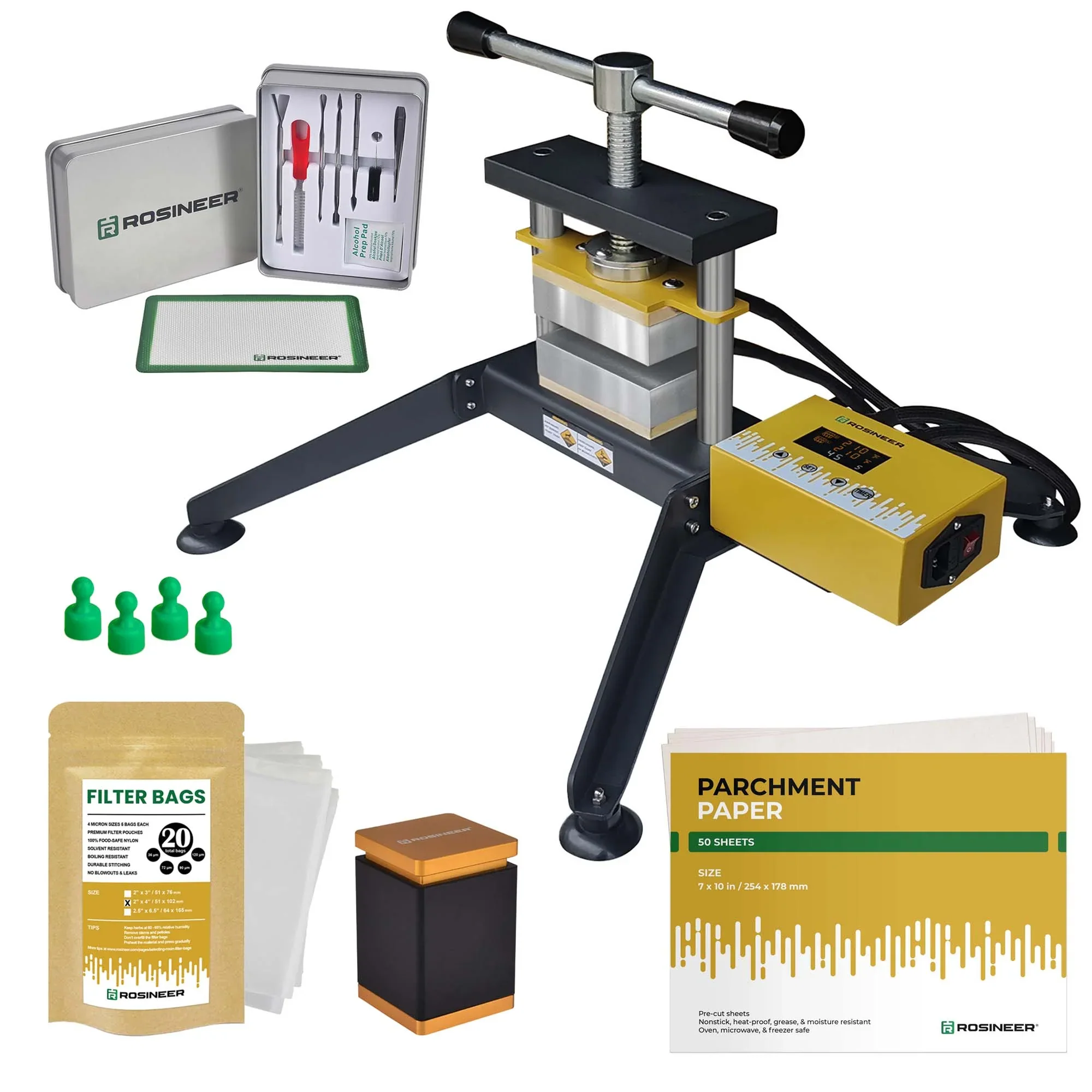 Rosineer GRIP Twist 2.5 Ton Manual Rosin Press - Image 2