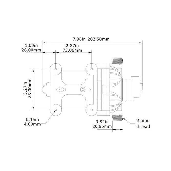 SEAFLO 33-Series Diaphragm Water Pump, 24VDC, 3.0 GPM - Image 6