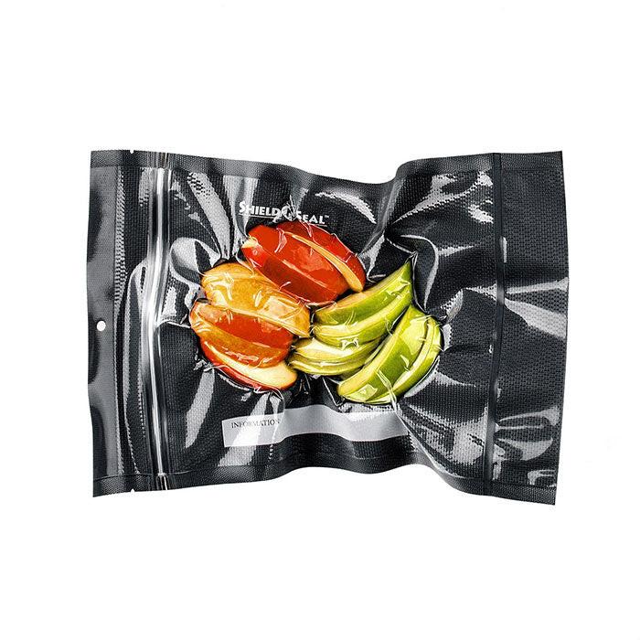 Shield N Seal 1600 Pre-cut Vacuum Seal Bags with Zipper, Clear and Black, 5 in. x 8 in., Pack of 50 - Image 2