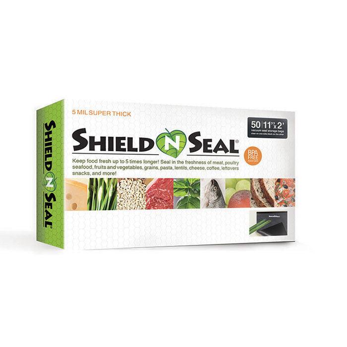 Shield N Seal 300 Pre-cut Vacuum Seal Bags, Clear and Black, 11 in. x 24 in., Pack of 50 - Image 3