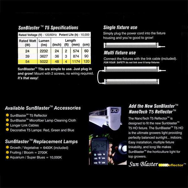 SunBlaster T5 HO 31 - 3 ft, 1 Bulb - 6400K - Image 3