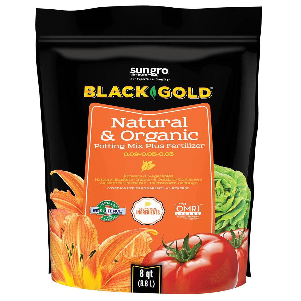 SunGro Horticulture Black Gold Potting Soil Plus Fertilizer 0.09-0.03-0.03 - Image 3