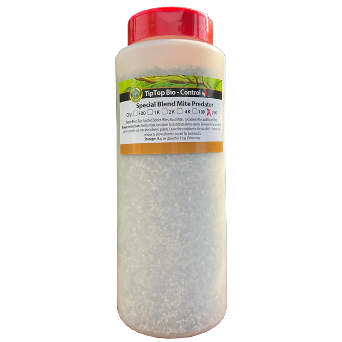 Tip Top Bio-Control Special Blend Mite Predator Beneficial Mite Mix, Bottle of 25,000
