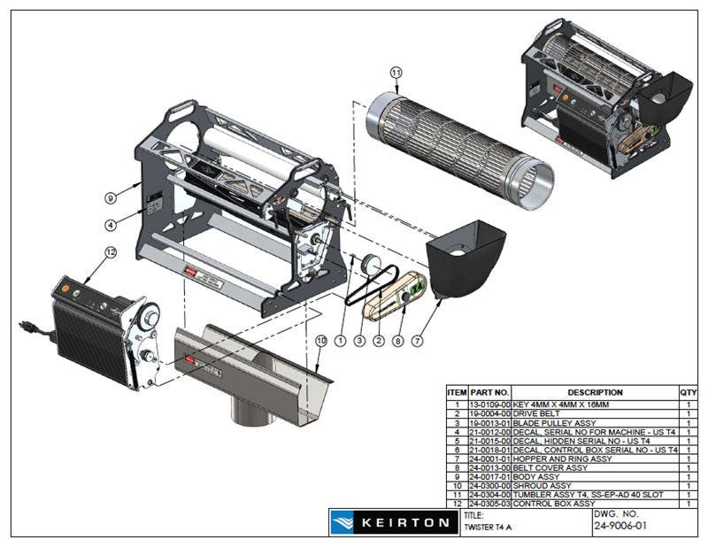 Twister T4 VSC Trimming Machine with Trim Saver Vacuum & Standard Tumbler - Image 17