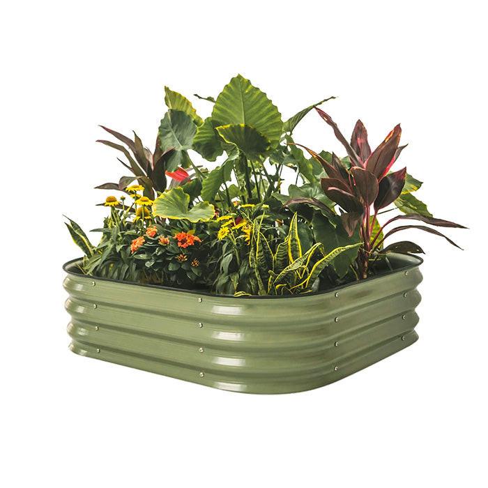 Vego Garden 11 Inch Tall 4 in 1 Modular Metal Raised Garden Bed Kit - Image 4