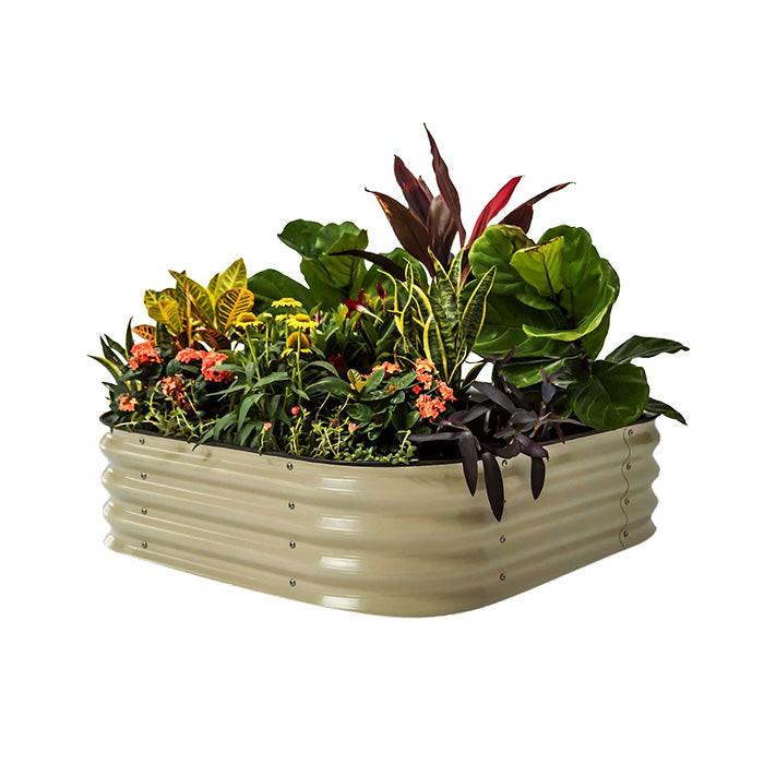 Vego Garden 11 Inch Tall 4 in 1 Modular Metal Raised Garden Bed Kit - Image 3