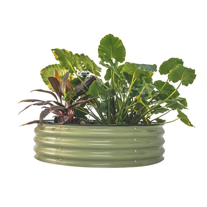 Vego Garden 11 Inch Tall 42 Wide Round Metal Raised Garden Bed - Image 7