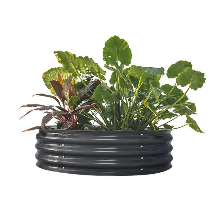 Vego Garden 11 Inch Tall 42 Wide Round Metal Raised Garden Bed