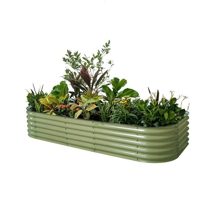 Vego Garden 17 Inch Tall 10 in 1 Modular Metal Raised Garden Bed Kit - Image 5