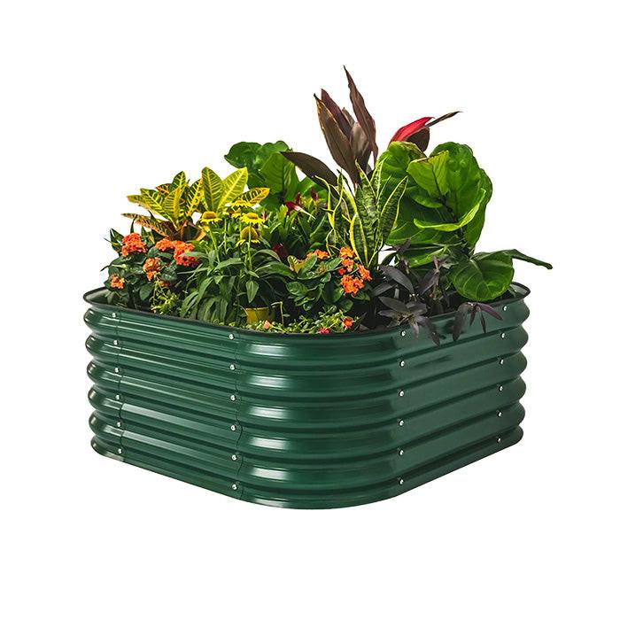 Vego Garden 17 Inch Tall 4 in 1 Modular Metal Raised Garden Bed Kit - Image 5