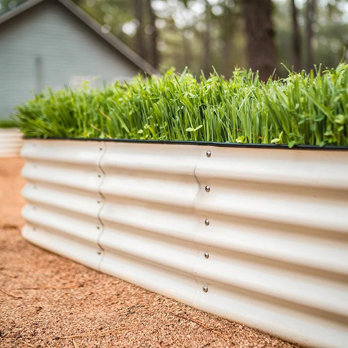 Vego Garden 17 Inch Tall 4 in 1 Modular Metal Raised Garden Bed Kit - British Green - Image 8