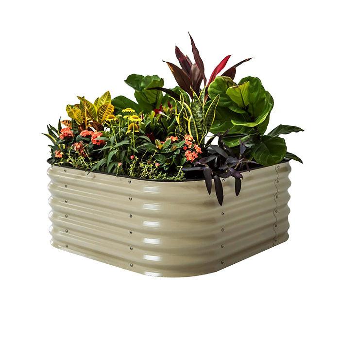 Vego Garden 17 Inch Tall 4 in 1 Modular Metal Raised Garden Bed Kit - Image 3