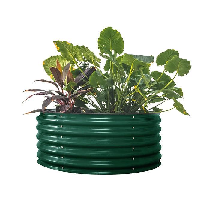 Vego Garden 17 Inch Tall 42 Wide Round Metal Raised Garden Bed - Image 2