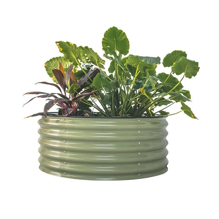 Vego Garden 17 Inch Tall 42 Wide Round Metal Raised Garden Bed - Image 4