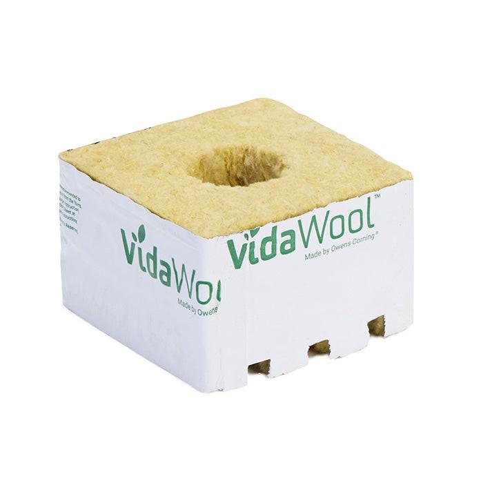 VidaWool Rockwool Block 40 with Hole, 4 Inch x 4 Inch x 2.5 Inch, Case of 216 - Pallet of 12 Cases (2592 Total Blocks) - Image 2