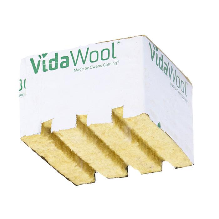 VidaWool Rockwool Block 40 with Hole, 4 Inch x 4 Inch x 2.5 Inch, Case of 216 - Pallet of 12 Cases (2592 Total Blocks) - Image 3