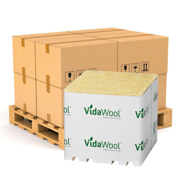 VidaWool Rockwool Block 512 No Hole, 8 Inch x 8 Inch x 8 Inch, Case of 18 - Pallet of 20 Cases (360 Total Blocks) - Image 2