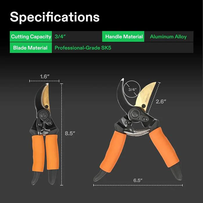 Vivosun 8.5" Bypass Pruning Shear - Image 6