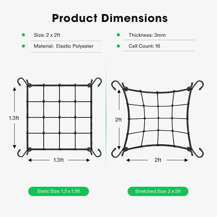 Vivosun Elastic Trellis Netting, 2' x 2' - Image 7