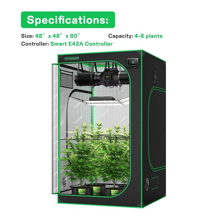 Vivosun GIY-SE 4' x 4' Smart LED Grow Tent Kit - Image 9