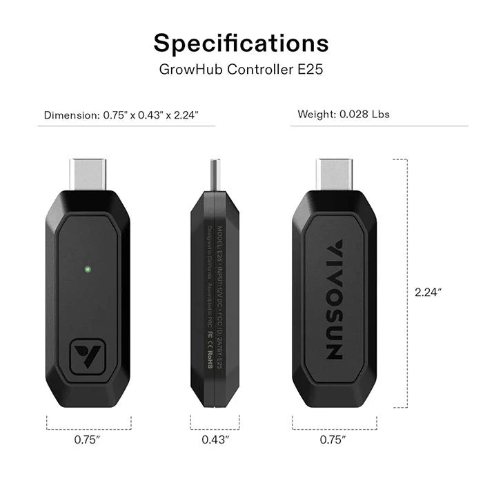 Vivosun GrowHub E25 Controller for Grow Tent Atmosphere Control - Image 8
